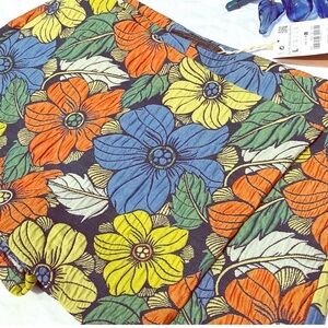 Zara Colorful Floral Print Shorts